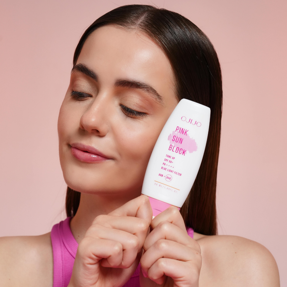 Pink Sun Block Ton Eşitleyici Pembe Güneş Kremi SPF 50+, 50ml