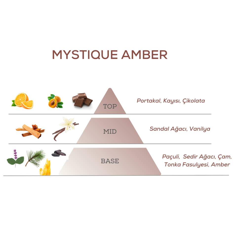 Mystique Amber Çubuklu Oda Kokusu Yedek Dolum Şişesi 200 ml