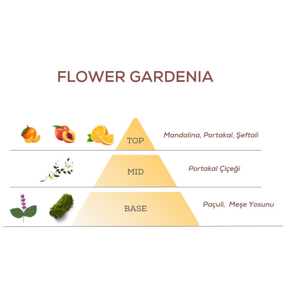 Flower Gardenia Çubuklu Oda Kokusu Yedek Dolum Şişesi 200 ml