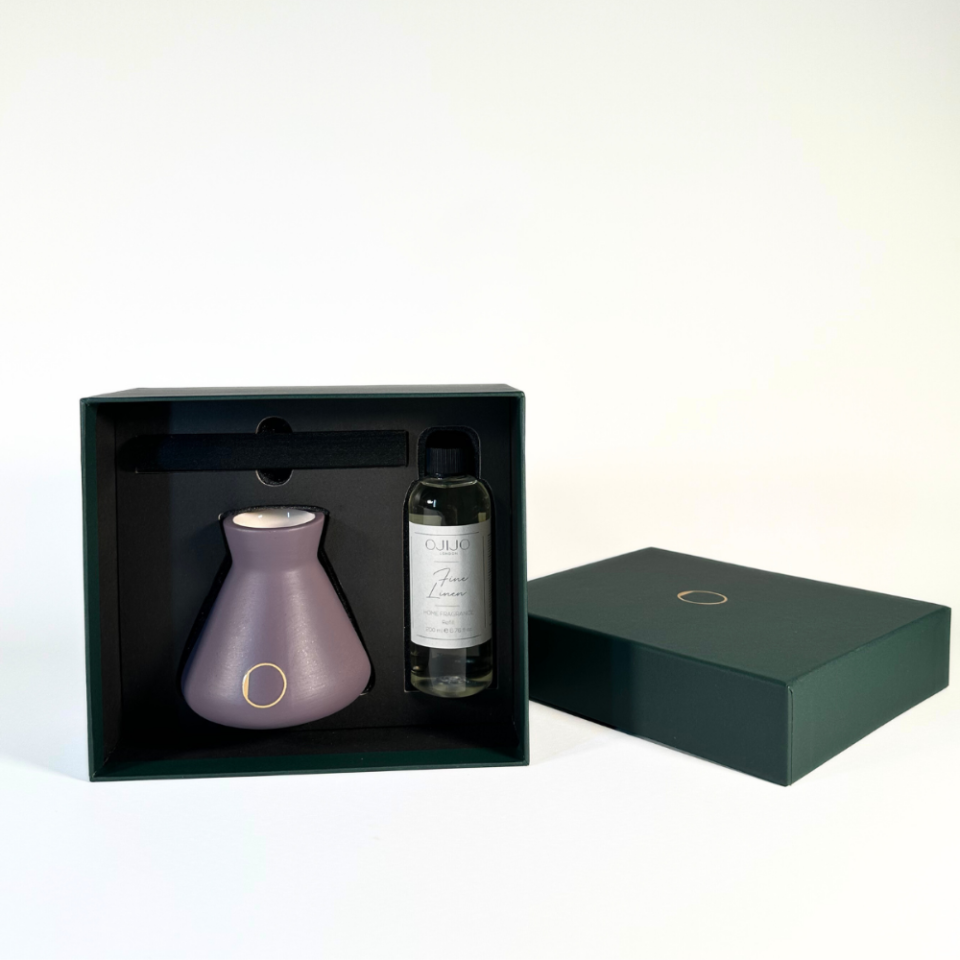 Çubuklu Oda Kokusu, Mürdüm Seramik Pot