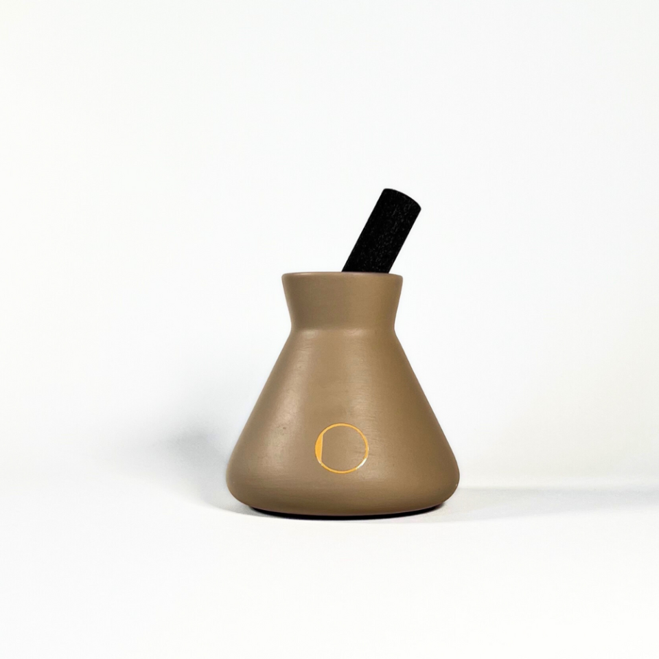 Çubuklu Oda Kokusu, Kum Beji Seramik Pot