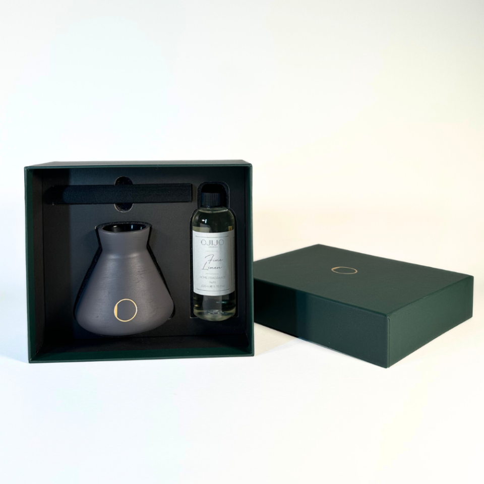 Çubuklu Oda Kokusu, Antrasit Seramik Pot