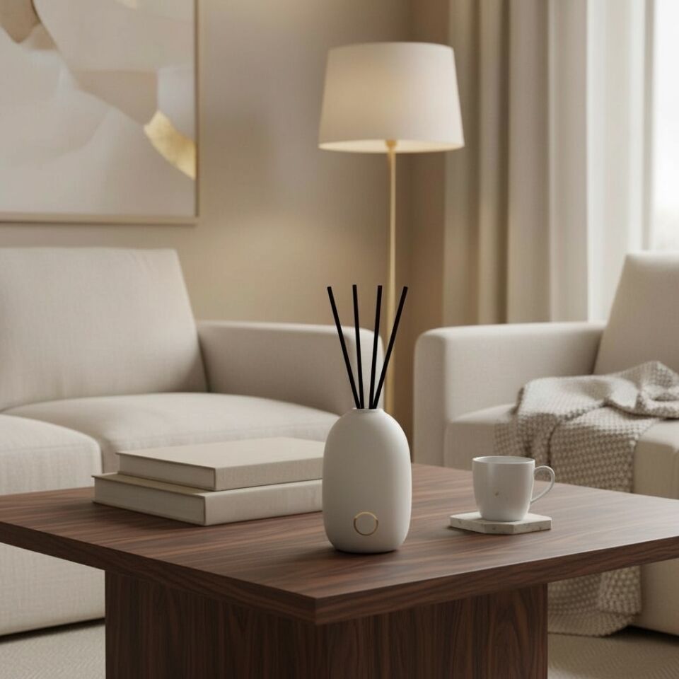 Çubuklu Oda Kokusu, Galaksi Bej Seramik Pot